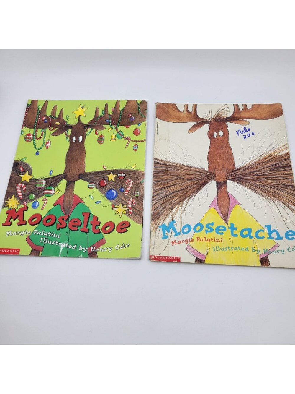 Moosetache & Mooseltoe Lot of Children's Books by Margie Palatini - BK153